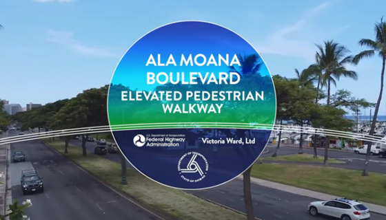 Ala Moana Boulevard Elevated Walkway